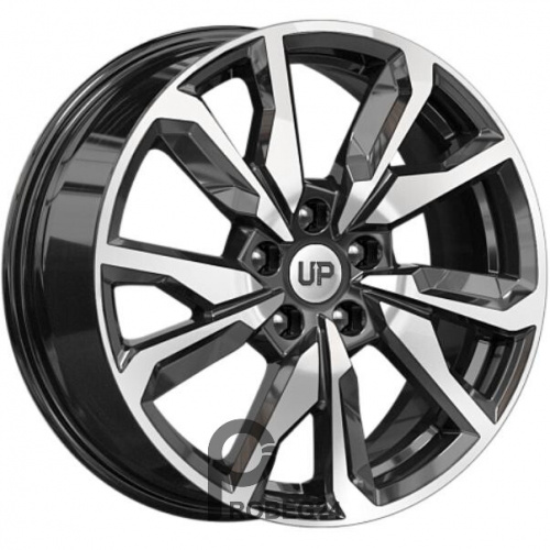 WUP UP114 7x17 5*114.3 ET40 DIA66.1 New Black Литой