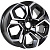 Диск KDW KD1620 6,5x16 4*100 Et:45 Dia:60,1 Black Front Polished