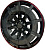 Диск K.A.N. D255 10x22 5*112 Et:45 Dia:66,6 Black/lip red/c