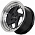 Диск FF JT5140 8x15 4*100 Et:15 Dia:73,1 Black Machine Lip + Black Rive