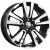 K&K КС874 6.5x17 4*100 ET43 DIA60.1 Алмаз черный Литой