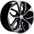 Khomen KHW 1703 7x17 5*112 ET43 DIA57.1 Black-FP Литой