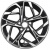 Khomen KHW 1716 7x17 5*114.3 ET45 DIA60.1 Black-FP Литой