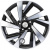 Khomen KHW 1801 7.5x18 5*108 ET40 DIA60.1 Black-FP Литой