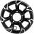 Khomen KHW 1505 5.5x15 5*139.7 ET5 DIA98.5 Black-FP Литой