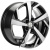 Khomen KHW 1712 7x17 5*108 ET43 DIA65.1 Black-FP Литой