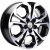 Khomen KHW 1711 6.5x17 5*114.3 ET50 DIA67.1 Black-FP Литой