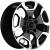 Khomen KHW 1725 6.5x17 5*139.7 ET40 DIA98.5 Black-FP Литой