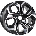 Диск KDW KD1620 6,5x16 4*100 Et:45 Dia:60,1 Black Front Polished