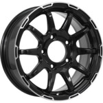 Диск KDW KD1660 6,5x16 5*139,7 Et:40 Dia:98 Black Front Polished