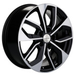 Диск Khomen 1703 7x17 5*108 Et:43 Dia:65,1 Black-FP