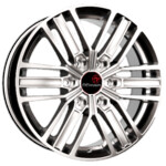 Диск Вектор B218 7,5x18 6*139,7 Et:25 Dia:106,1 Сильвер S