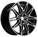Диск Khomen 2105 9,5x21 5*112 Et:30 Dia:66,6 Black matt