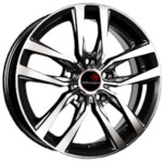 Диск Вектор B214 6x16 5*100 Et:38 Dia:57,1 алмаз черный