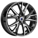 Диск K&K Кайлас 6,5x18 5*108 Et:50 Dia:60,1 алмаз чёрный