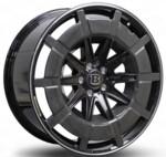 Диск K.A.N. D255 10x22 5*112 Et:45 Dia:66,6 Black/lip p/c