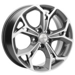 Диск Khomen 1702 7x17 5*110 Et:46 Dia:63,3 Gray-FP