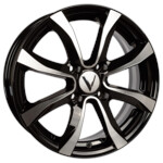 Диск Вектор K110 6x15 4*114,3 Et:40 Dia:66,1 Алмаз черный