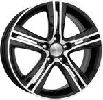 Диск K&K Борелли 6 x 15 5*114,3 Et: 39 Dia: 67,1 алмаз черный