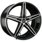 LS 749 8.5x19 5*120 ET25 DIA72.6 BKF Литой