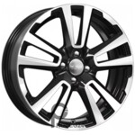 K&K КС874 6.5x17 4*100 ET41 DIA60.1 Алмаз черный Литой