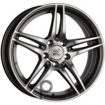 1000 Miglia MM037 7.5x17 5*112 ET47 DIA66.6 Anthracite Polished Литой