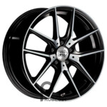 1000 Miglia MM041 7.5x17 5*112 ET45 DIA66.6 Black Polished Литой