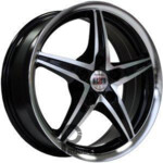 Alcasta M13 6.5x17 5*114.3 ET38 DIA67.1 BKF Литой