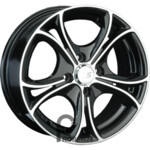 LS 393 7.5x17 5*112 ET45 DIA57.1 BKF Литой