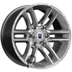 K&K Алгама 8x17 6*139.7 ET-20 DIA106.1 Дарк платинум Литой