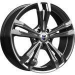 K&K Каррера 7x18 5*112 ET43 DIA57.1 Дарк платинум Литой