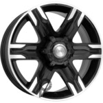 K&K Риальто 8x17 6*139.7 ET38 DIA100.1 Алмаз черный Литой