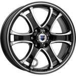 K&K Балеар 7.5x18 6*114.3 ET38 DIA67.1 Алмаз черный Литой