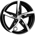 K&K Дольче Вита 7.5x18 5*100 ET38 DIA67.1 Алмаз черный Литой