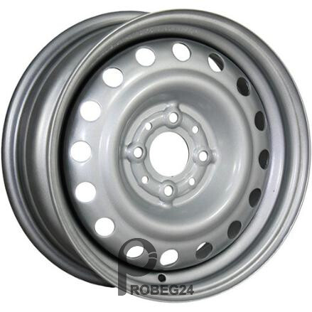 Trebl 53E40M 5.5x14 4*114.3 ET40 DIA66.1 Silver Штампованный