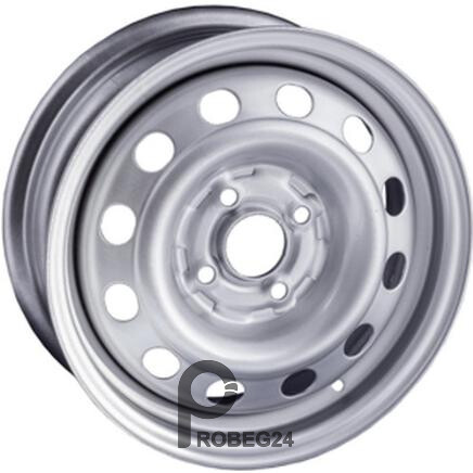 Trebl 6555 5.5x14 4*114.3 ET44 DIA56.6 Silver Штампованный