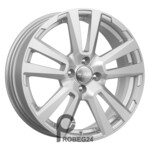K&K КС874 6.5x17 4*100 ET43 DIA60.1 Сильвер Литой