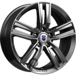 K&K Танаис 7x18 5*112 ET40 DIA66.6 Дарк платинум Литой