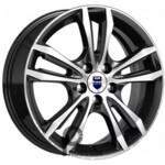 K&K Samara 6x16 5*100 ET40 DIA67.1 Алмаз черный Литой