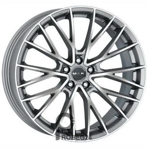 MAK Speciale-D 10x21 5*112 ET42 DIA66.6 Graphite Mirror Face Литой