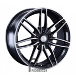 LS 1241 7.5x17 4*100 ET40 DIA60.1 BKF Литой