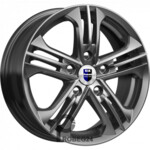 K&K Trinity 6x15 5*108 ET50 DIA63.3 Дарк платинум Литой