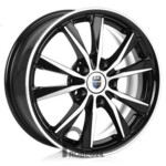 K&K Спайдер 6.5x16 5*100 ET55 DIA56.1 Алмаз черный Литой