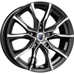 K&K Твист 7.5x17 5*112 ET45 DIA66.6 Алмаз черный Литой