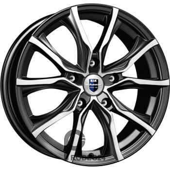 K&K Твист 7.5x17 5*112 ET47 DIA57.1 Алмаз черный Литой