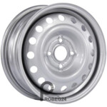 Trebl 53A43C 5.5x14 4*100 ET43 DIA60.1 Silver Штампованный