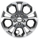 Khomen KHW 1711 6.5x17 5*114.3 ET50 DIA67.1 Gray-FP Литой