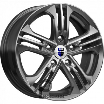 K&K Trinity 6x15 5*114.3 ET46 DIA67.1 Дарк платинум Литой