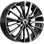 K&K Flanker 6.5x17 5*110 ET39 DIA65.1 Алмаз черный Литой