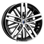 K&K Fencer 7x16 5*110 ET38 DIA65.1 Алмаз черный Литой